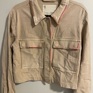 Pilcro & the Letterpress Cropped Utility Jacket